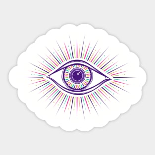 All seeing eye symbol Sticker